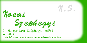 noemi szephegyi business card