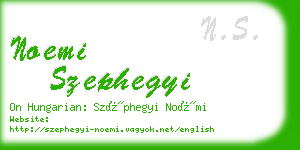 noemi szephegyi business card